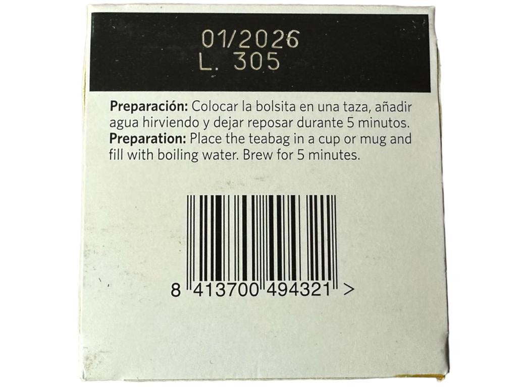 Carmencita Ginger Tea Honey 10x bags 15g (Best Before 01-01-2025)