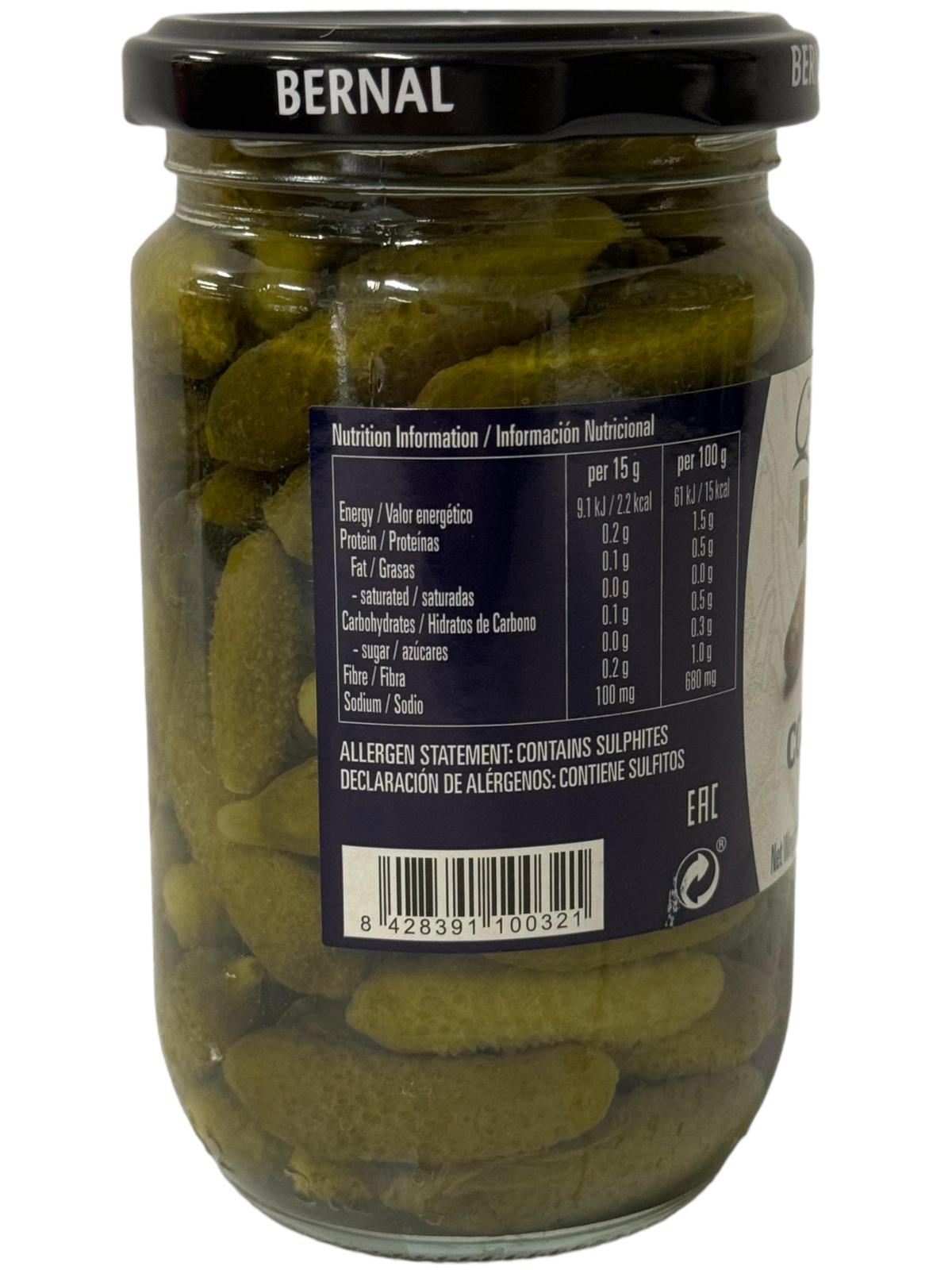 Bernal Encurtidos Cornichons Pepinillos Spanish Gherkins 300g x4 pack