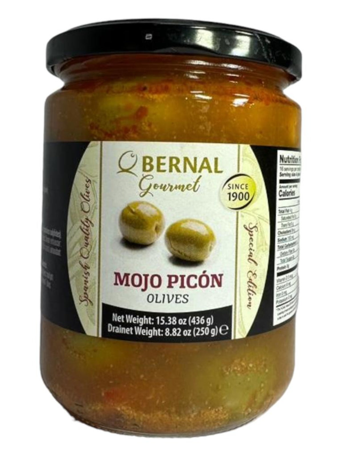 Bernal Gourmet Mojo Picon Marinated Whole Green Olives 4 pack 250g x4