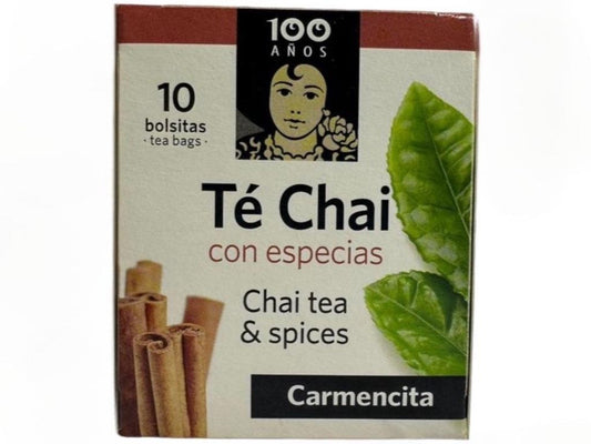 Carmencita Chai Tea And Spices 10x bags 20g