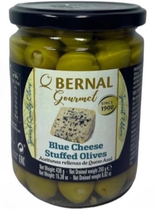 Bernal Gourmet Blue Cheese Stuffed Olives 436g Best Before End of May 2027
