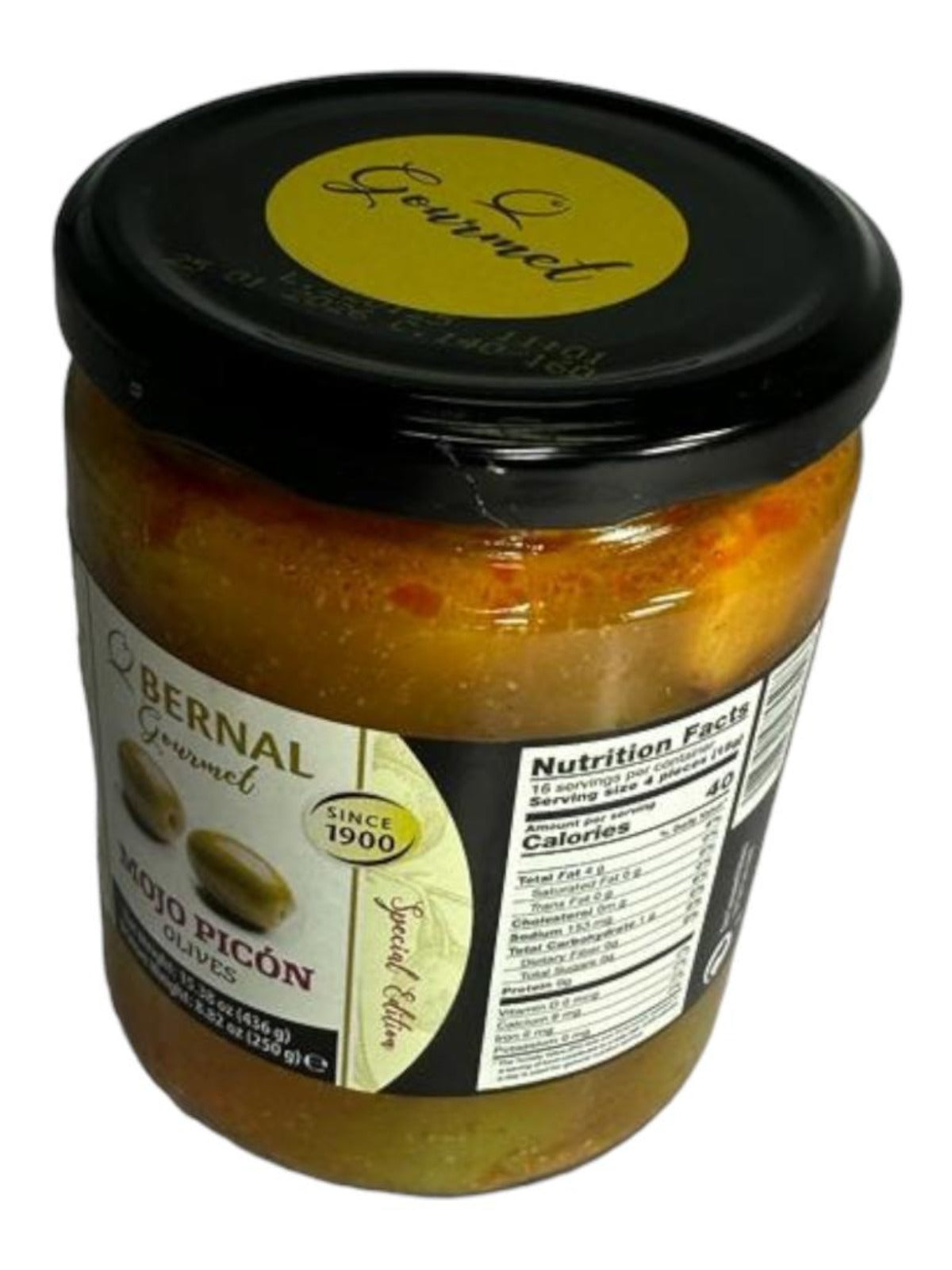 Bernal Gourmet Mojo Picon Marinated Whole Green Olives 4 pack 250g x4