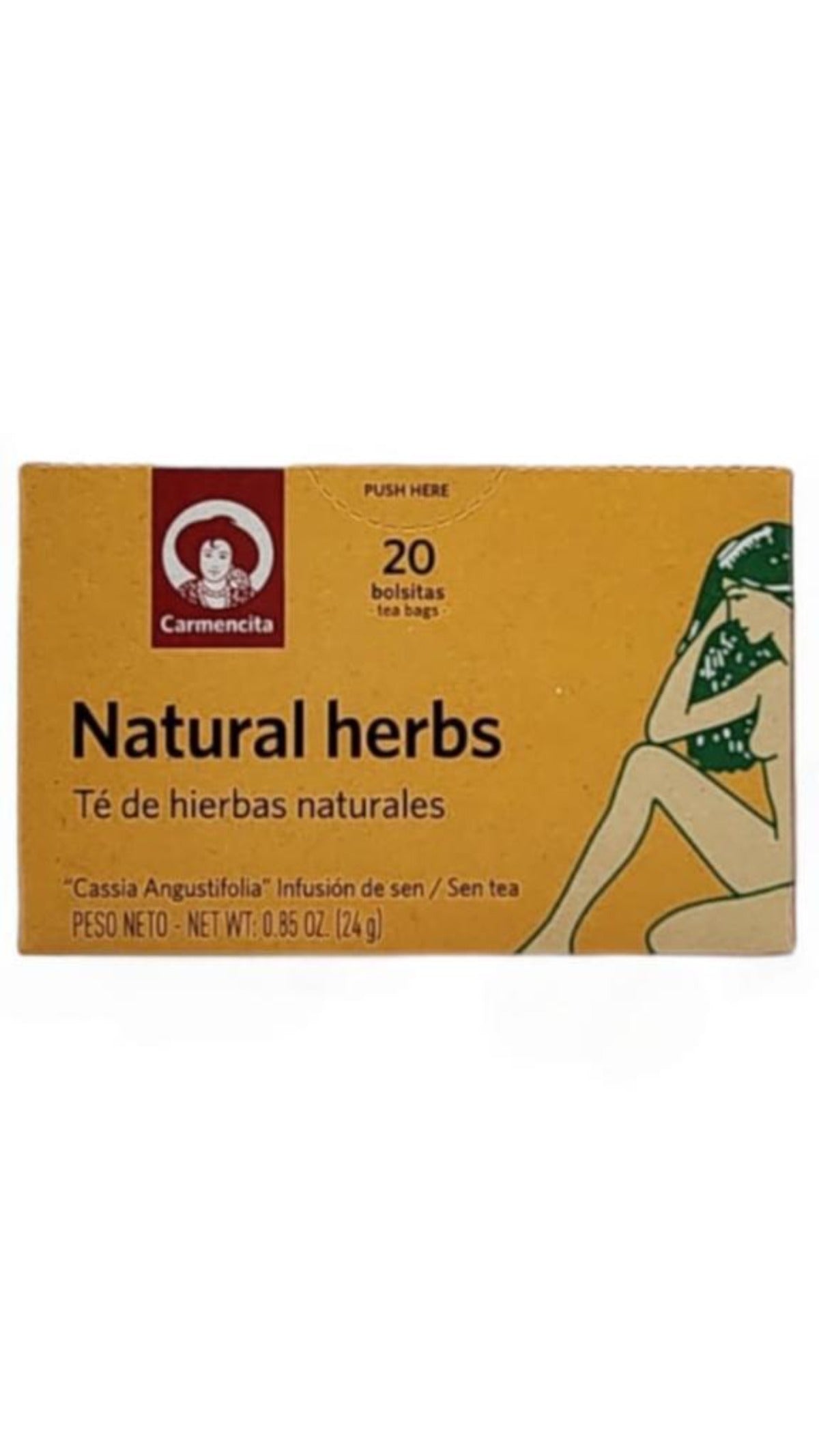 Carmencita Natural Herbs Tea 20x bags 24g (Best Before 01-11-2025)