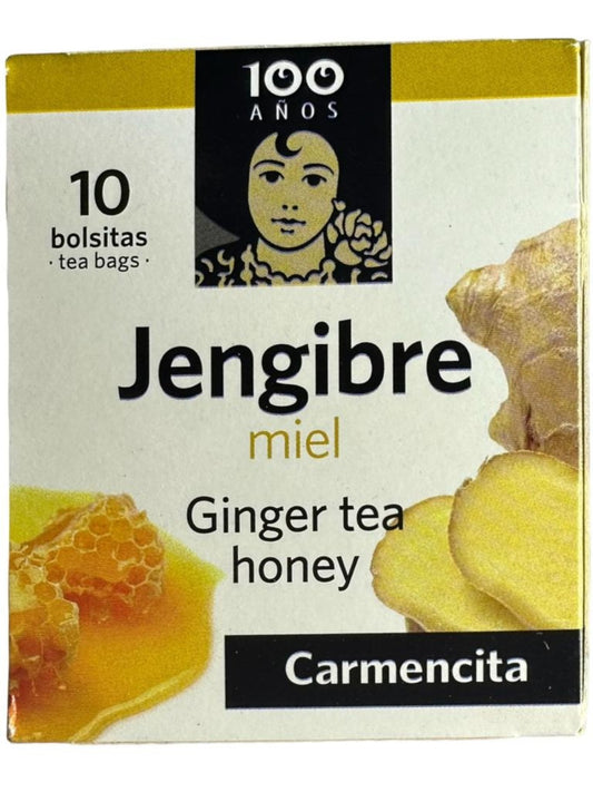 Carmencita Ginger Tea Honey 10x bags 15g (Best Before 01-01-2025)
