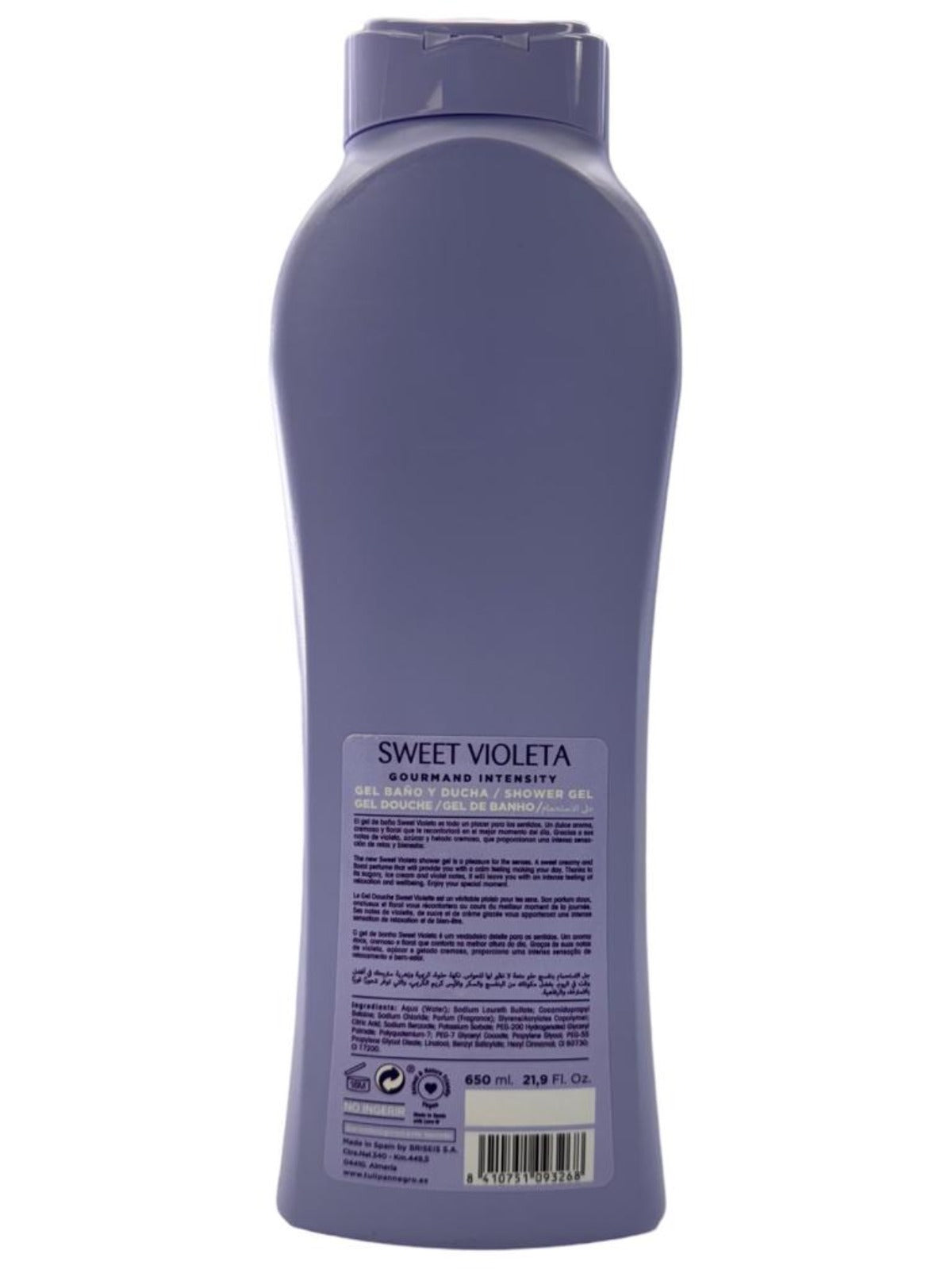 Tulipan Negro Sweet Violeta Spanish Bath And Shower Gel 650ml