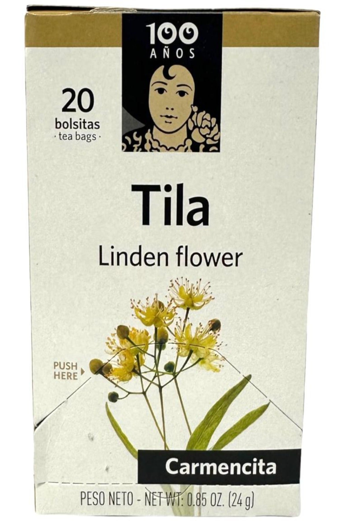 Carmencita Spanish Linden Flower Tea 20x bags 24g - 3 Pack