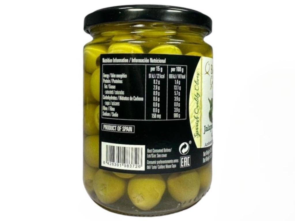 Bernal Gourmet Spanish Jalapeno Stuffed Olives 440g x2 Twin Pack