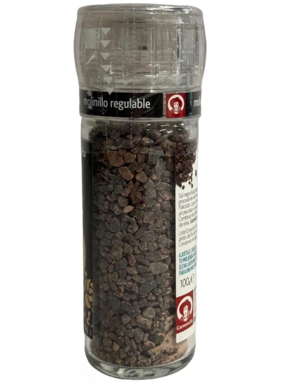 Carmencita Spanish Himalayan Black Salt Grinders 100g -  2 Pack Best Before December 2027