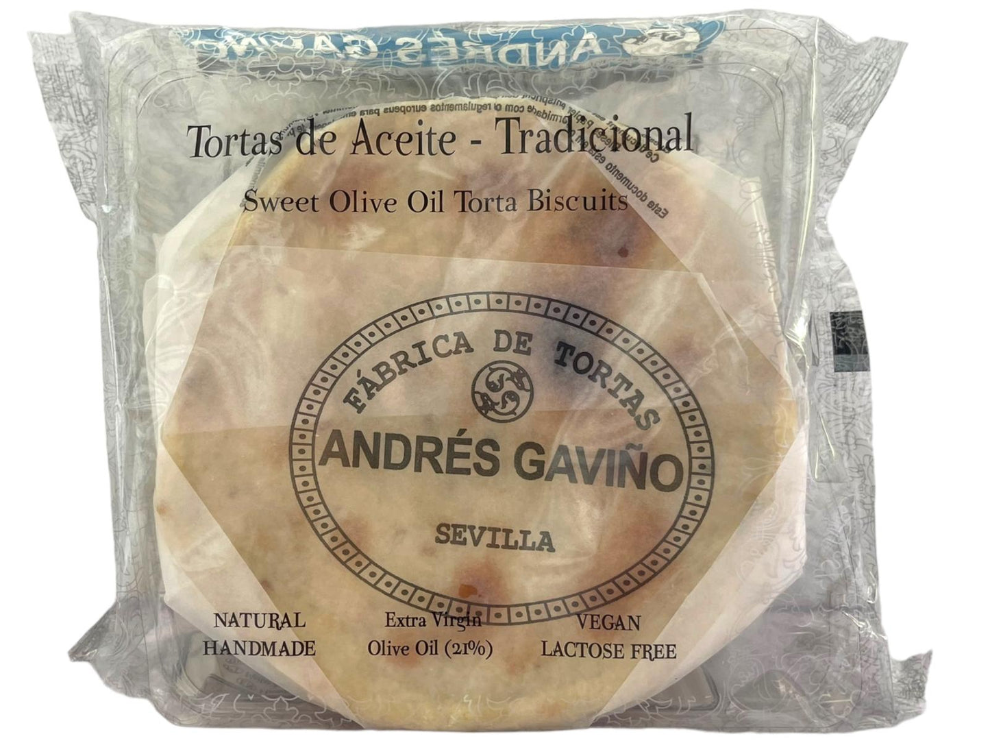 Andres Gavino Sweet Olive Oil Tortas 180g  Best Before March 2024