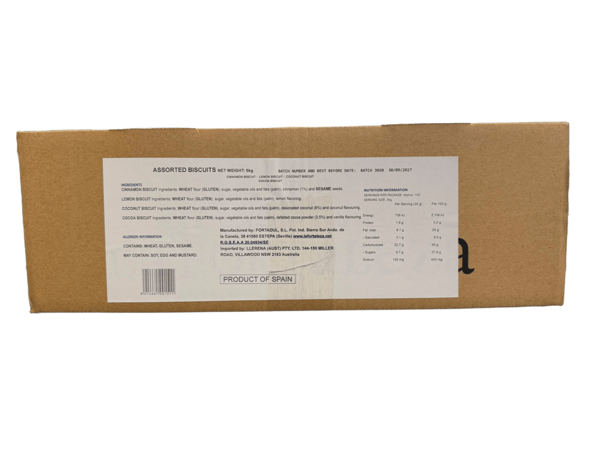 La Fortaleza Mantecados (Cinnamon, Lemon, Cacao & Coco) NO MANTECA 5KG