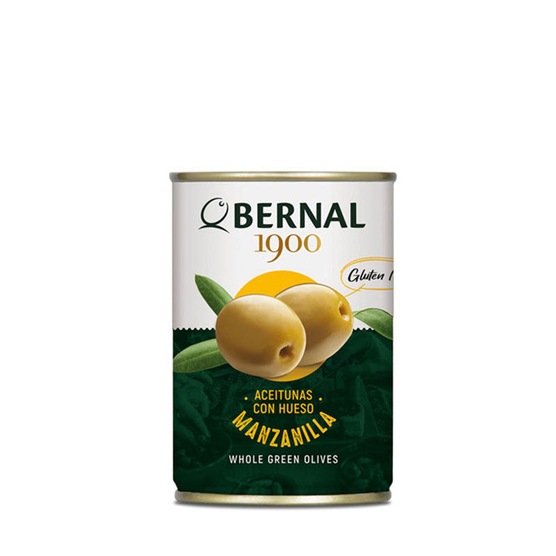 IN STORE ONLY - Bernal Aceitunas Sin Hueso Manzanilla - Pitted Green Olives Tin 120g