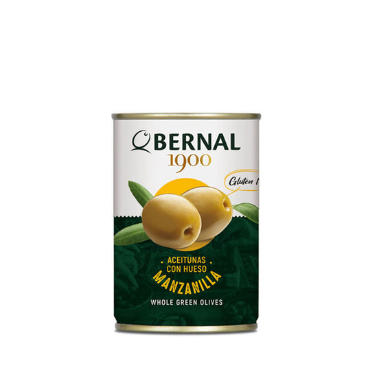 IN STORE ONLY - Bernal Aceitunas Sin Hueso Manzanilla - Pitted Green Olives Tin 120g