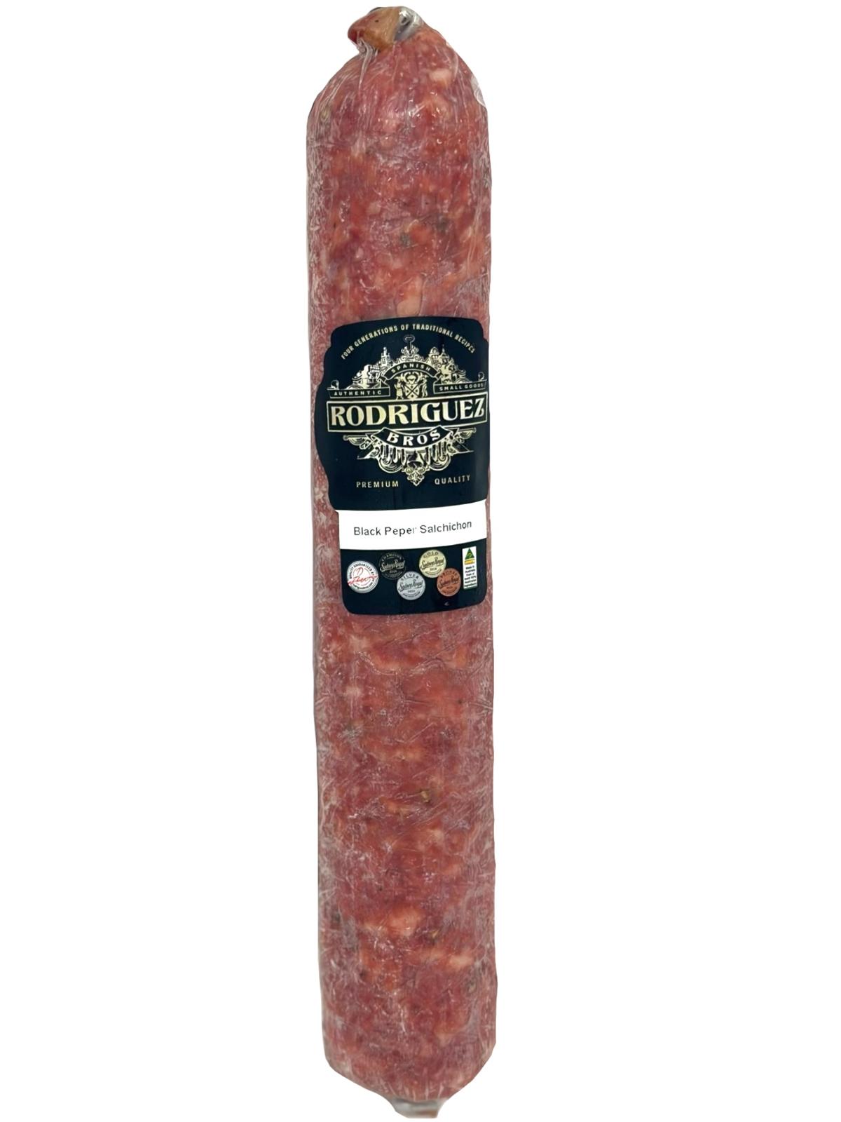 Salchichon Full Salami Approx 780g random weight packet. Regular price $25.00 AUD [You are guaranteed to receive at least 750g of product, equivalent price of $33.33 per kg.]