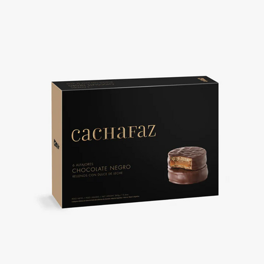 Cachafaz Dark Chocolate 6 pack Alfajores (Best Before 06-07-2026)