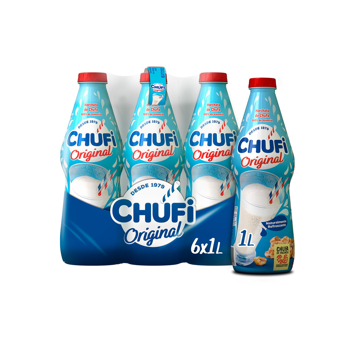 Chufi Horchata Spanish Tigernut Drink 1 Little x 6 pack (Best Before 10-02-2027)