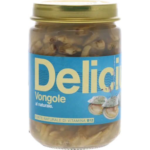 IN STORE ONLY - Delicius Vongole al naturale -Clams in Brine 130g (Best Before 31-12-2029)