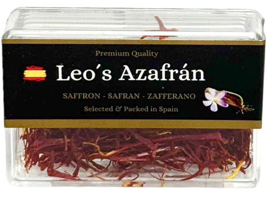 Leo's Spanish Saffron Threads Plastic Box 1g