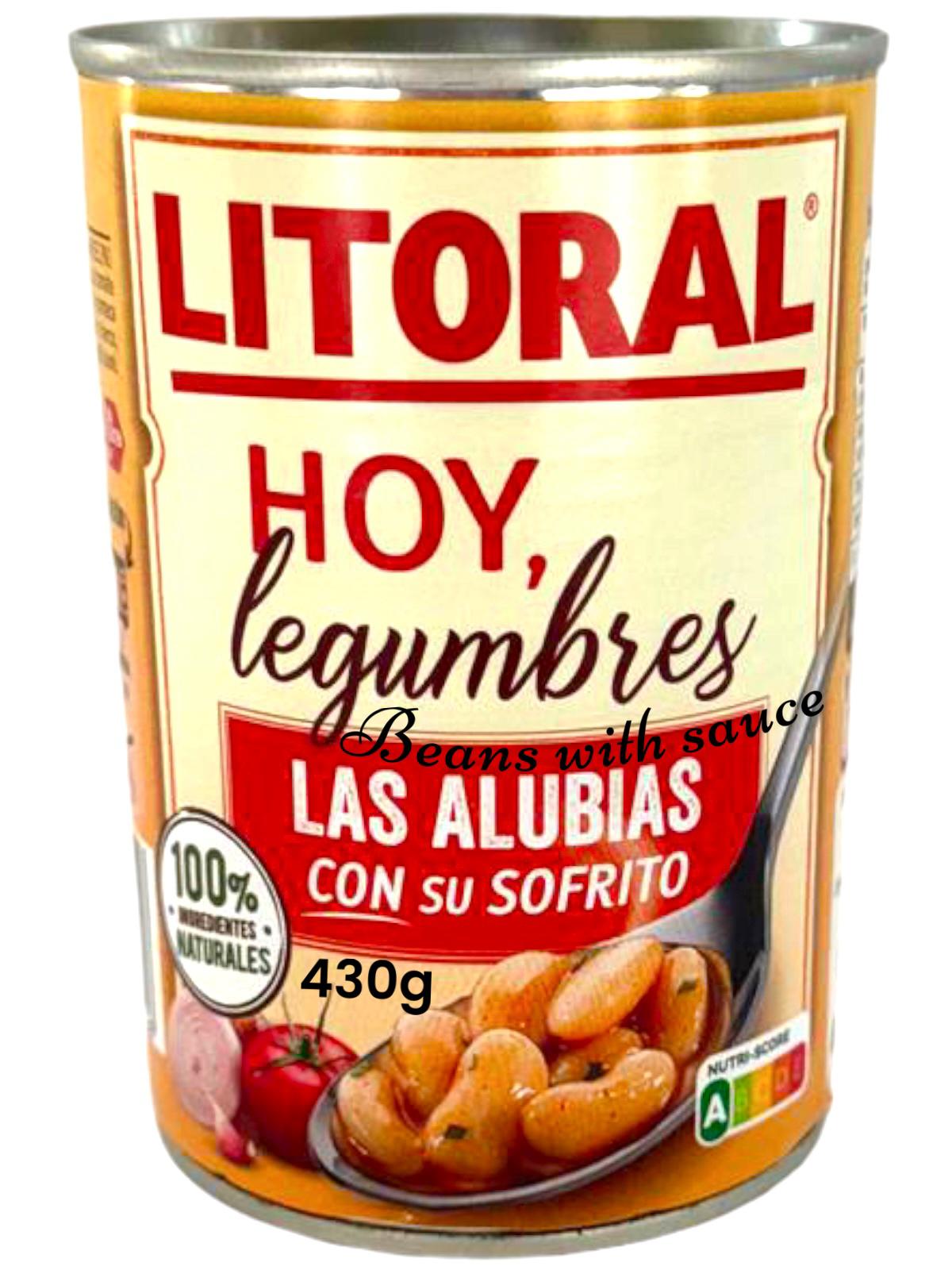 Litoral Legumbres Alubias con Su Sofrito Beans 430g