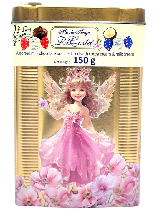 Marie Ange di Costa Lily PINK Fairy Music Box  With Italian Praline Chocolates Filled with cocoa cream & milk cream  150g (Best Before 31-12-2026)