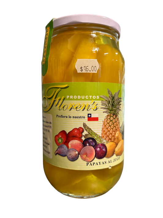 Papayas al Jugo en conserva 500g - Canned Papayas in Juice 500g (Best Before 01-01-2028)
