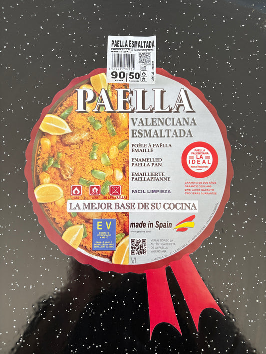 IN STORE ONLY - Garcima Enamel Paella Pan 90cm