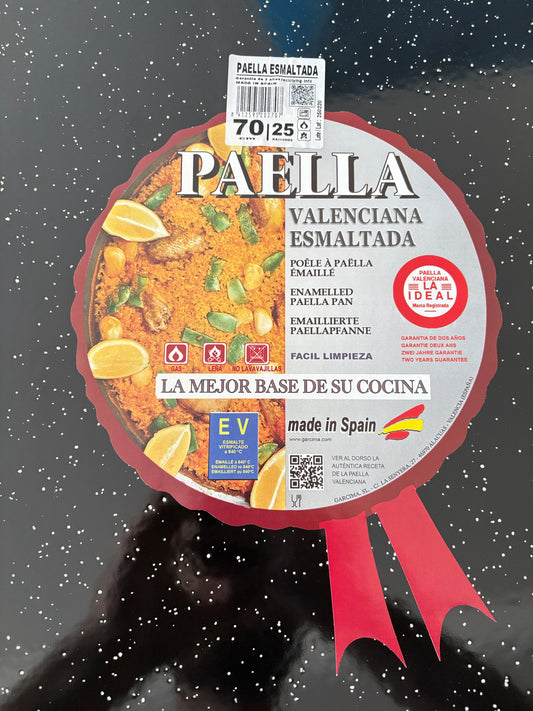Garcima Enamel Paella Pan 70cm