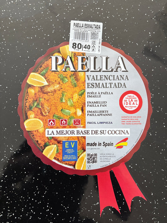 IN STORE ONLY - Garcima Enamel Paella Pan 80cm