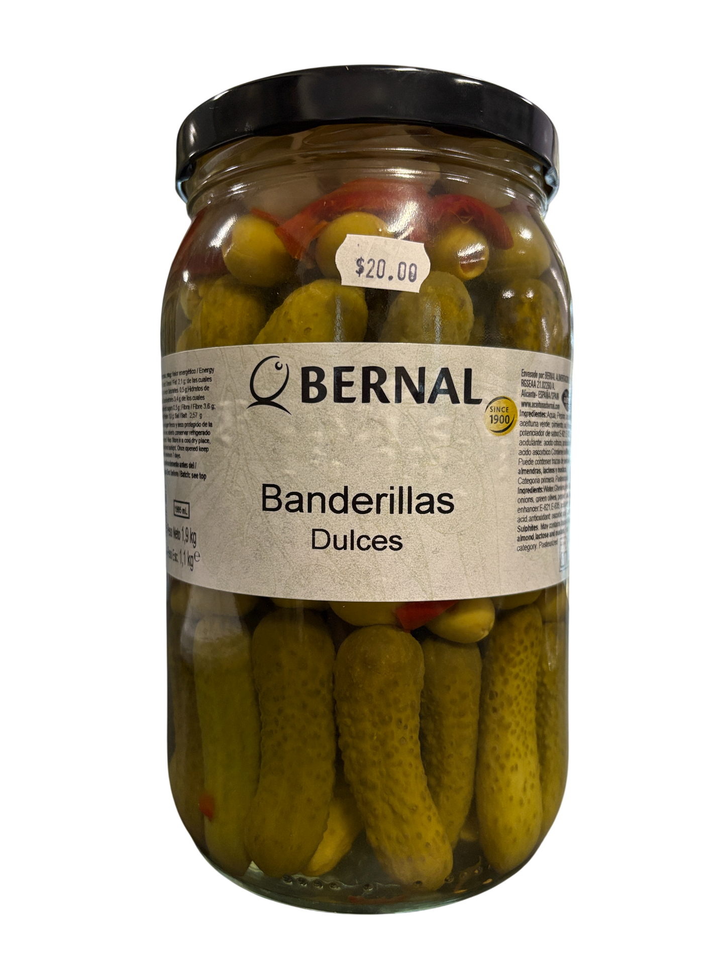 IN STORE ONLY - Bernal Banderillas Dulces Sweet Banderillas 1.9 kg (Best Before 21-12-2026)