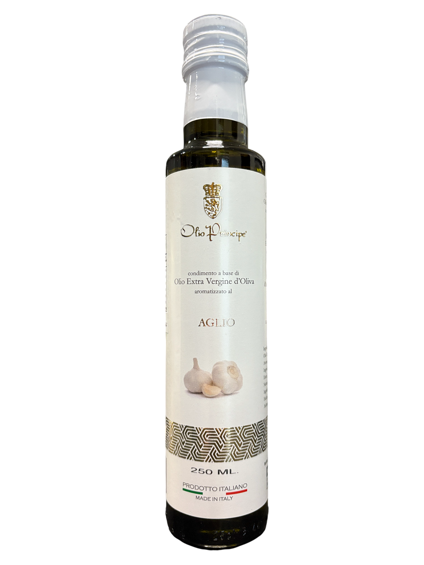 Olio Principe Sicilian Extra Virgin Olive Oil  flavoured with Garlic  250ml