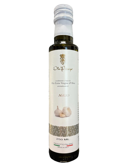 Olio Principe Sicilian Extra Virgin Olive Oil  flavoured with Garlic  250ml