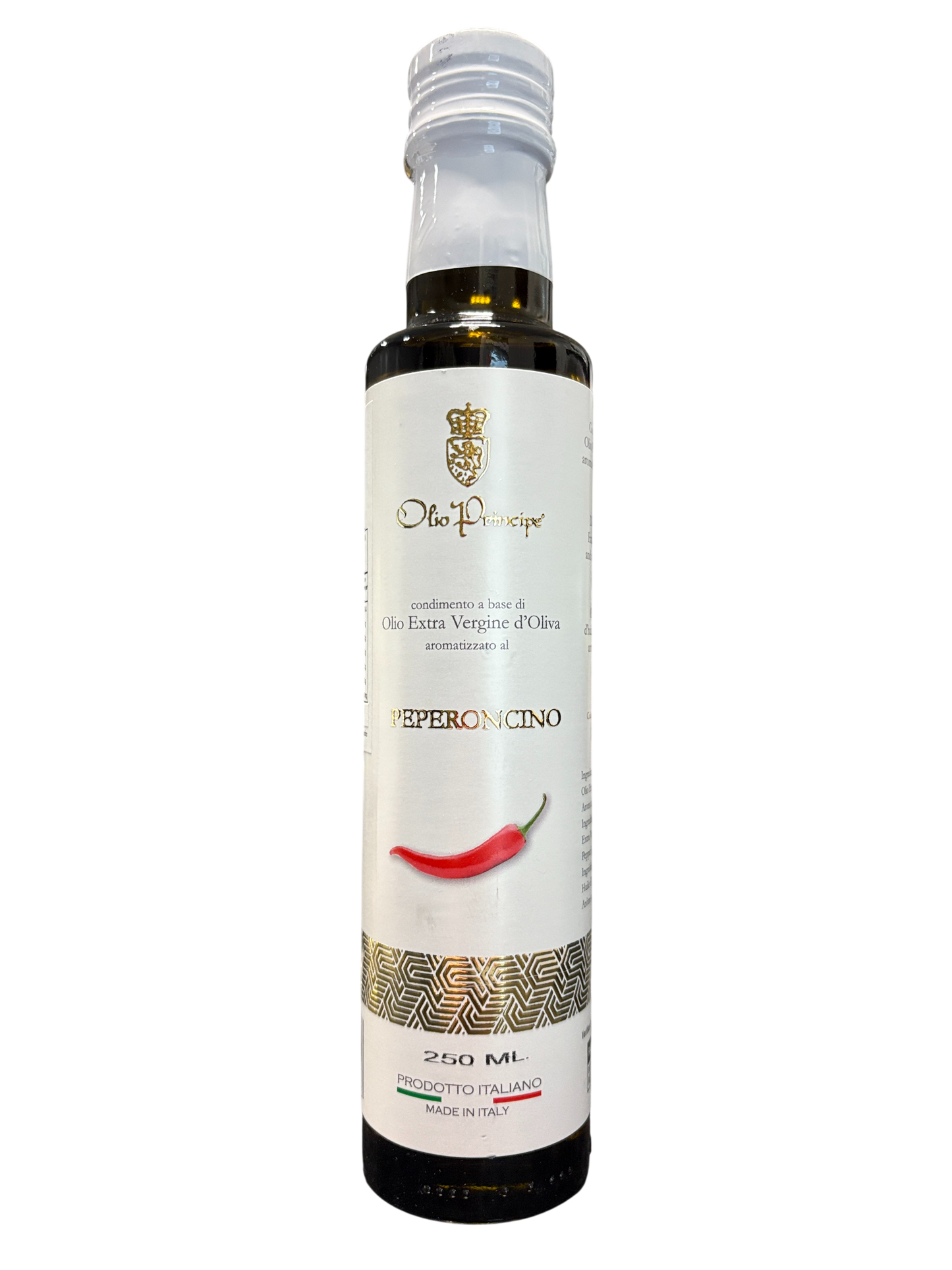 Olio Principe Sicilian Extra Virgin Olive Oil  flavoured with Pepperoncini  250ml