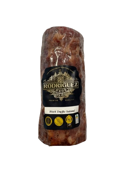 Truffle Salami Approx 400g random weight packet. Regular price $20.00 AUD [You are guaranteed to receive at least 380g of product, equivalent price of $52.63 per kg.]