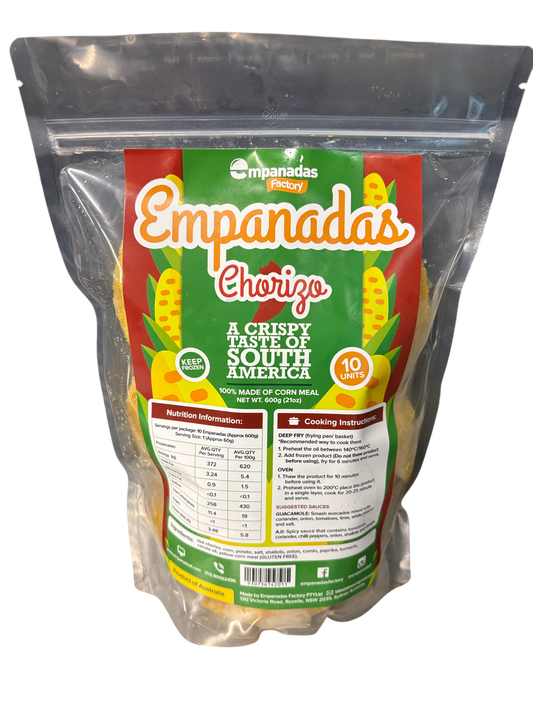 IN STORE ONLY - Empanada Factory Chorizo Empanada (Frozen) 600g (Best Before 17-04-2027)