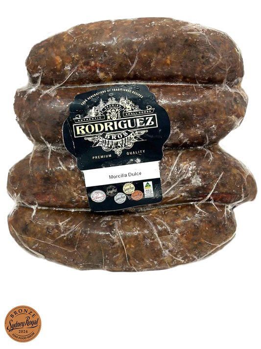 FROZEN AVAILABLE IN STORE ONLY - Morcilla Dulce (Sweet) 4 piece pack frozen