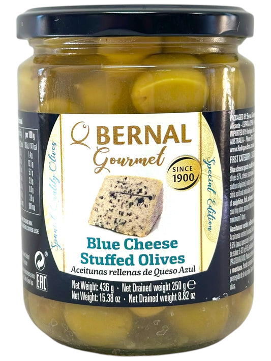 Bernal Gourmet Blue Cheese Stuffed Olives 436g