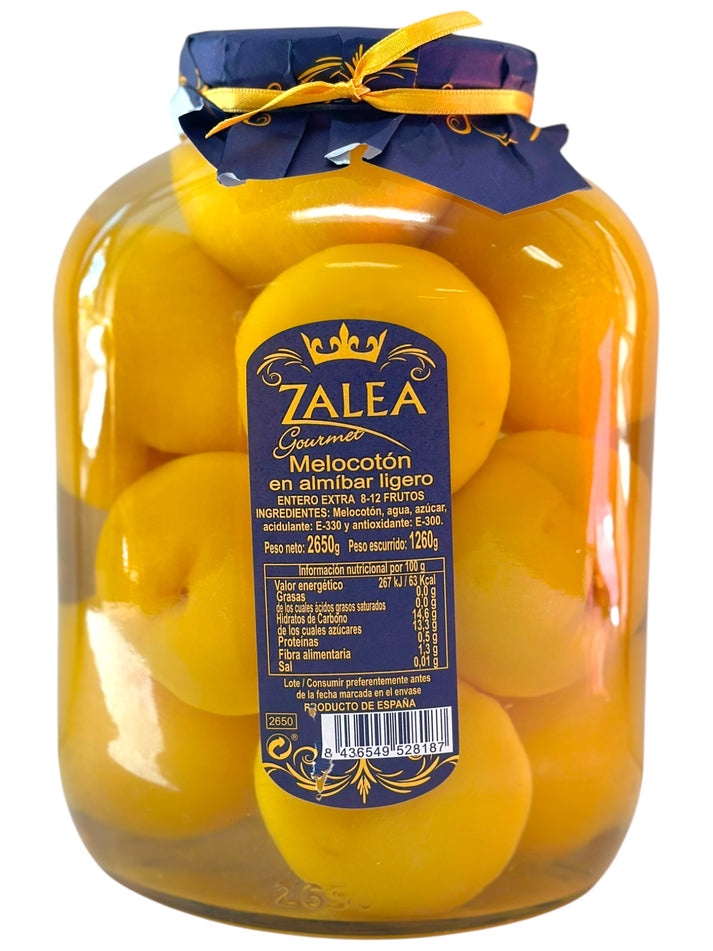 Zalea Melocoton en almibar ligero Peach in light syrup 2.6kg (Best Bef ...