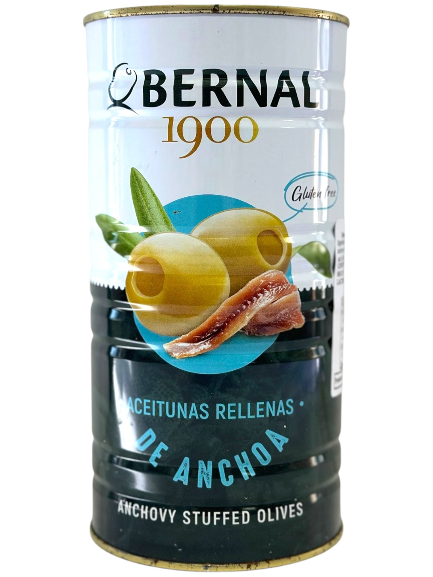Bernal Aceitunas Rellenas de Anchoa Anchovy Stuffed Olives 1440g (Best Before 09-01-2029)