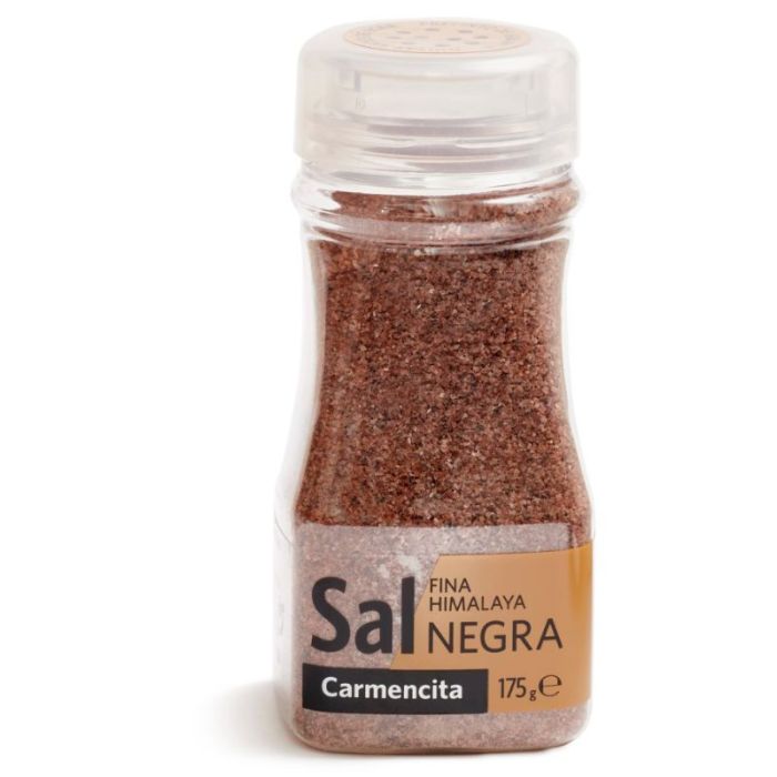 Carmencita Sal Fina Himalaya Negra - Himalayan Fine Black Salt Shaker 175g (Best Before 30-03-2029)