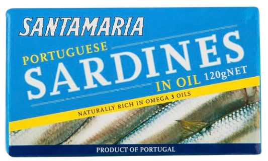 IN STORE ONLY - Santamaria Portuguese Sardines in Oil 120g (Best Before 31-07-2030)