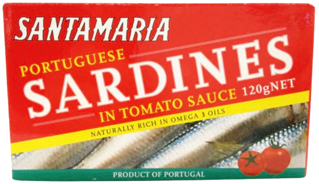 IN STORE ONLY - Santamaria Portuguese Sardines in Tomato Sauce 120g (Best Before 31-07-2030)