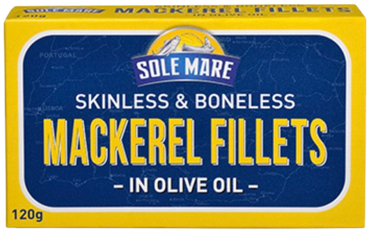 IN STORE ONLY - Sole Mare Mackerel in Olive Oil 120g (Best Before 01-08-2028)