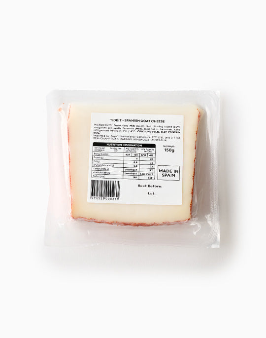 Tidbit Spanish Goat Cheese $10 Piece [You are guaranteed to receive at least 150g of product] (Best Before 11-05-2027)