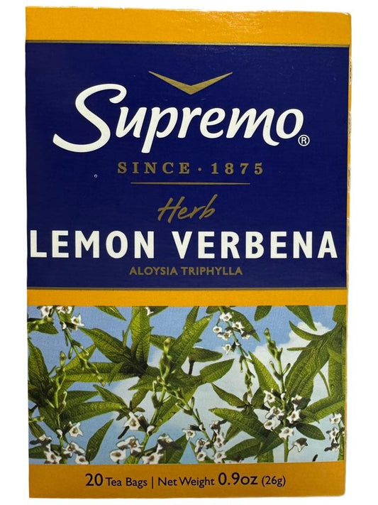 Supremo Herb Lemon Verbena tea bags 26G