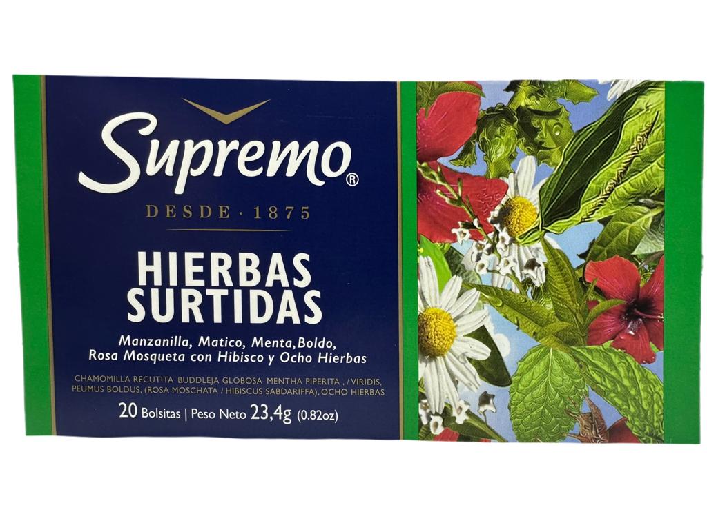 Supremo Hierbas Surtidas tea bags 23.2g (Best Before 30-06-2027)