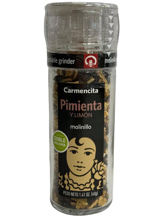 Carmencita Pepper and Lemon Grinder 40g (Best Before 01-12-2025)