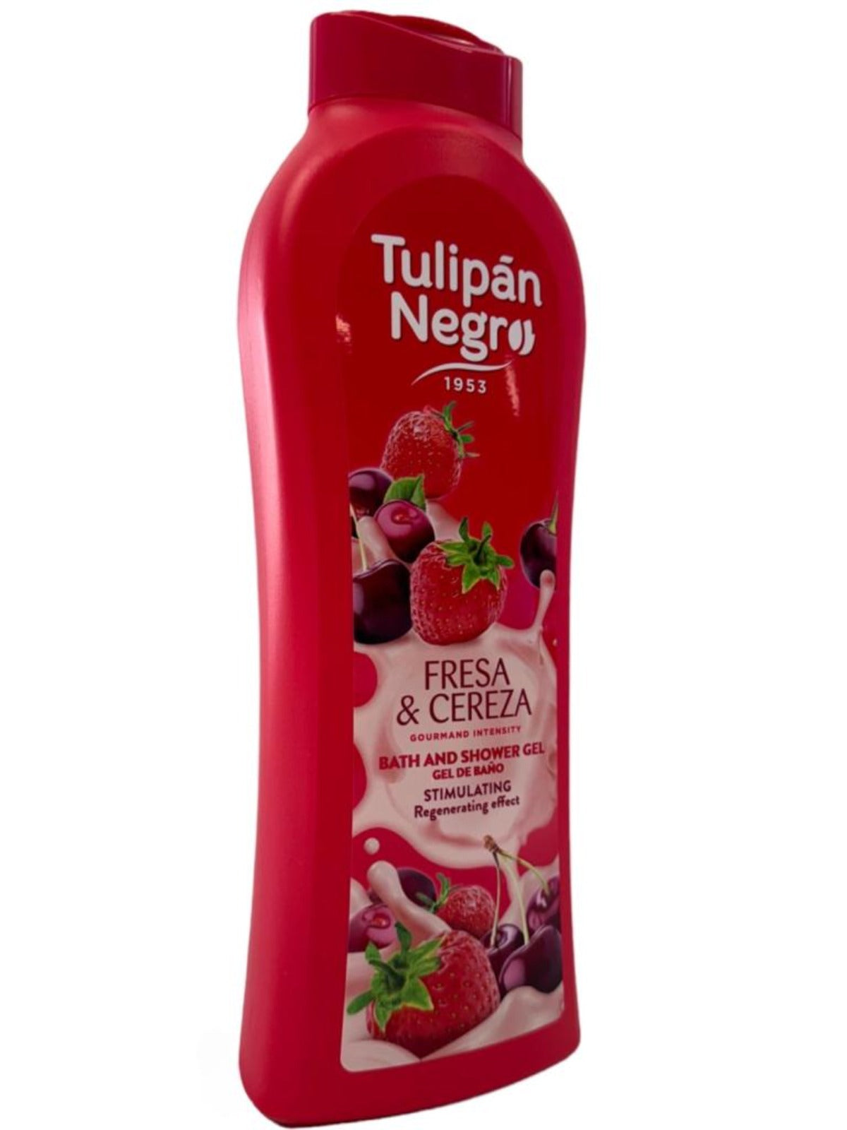 Tulipan Negro Strawberry and Cherry Spanish Bath And Shower Gel 650ml