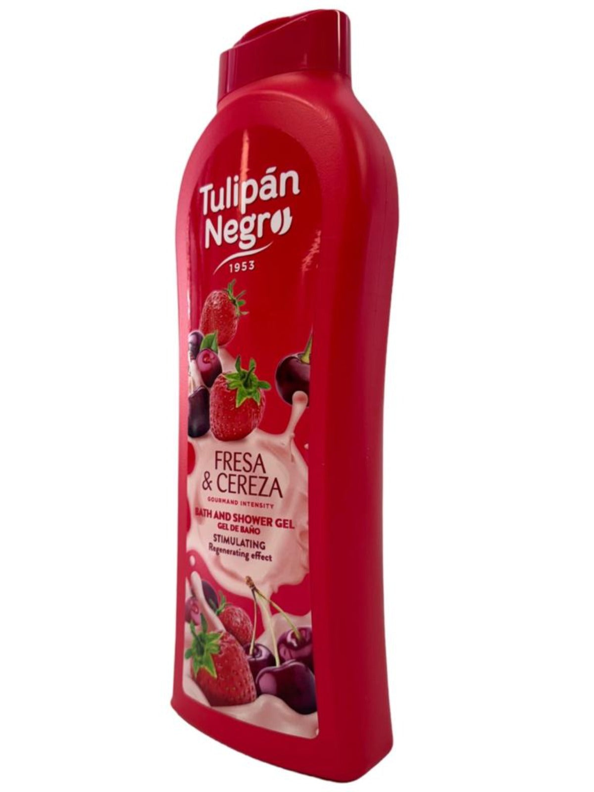 Tulipan Negro Strawberry and Cherry Spanish Bath And Shower Gel 650ml