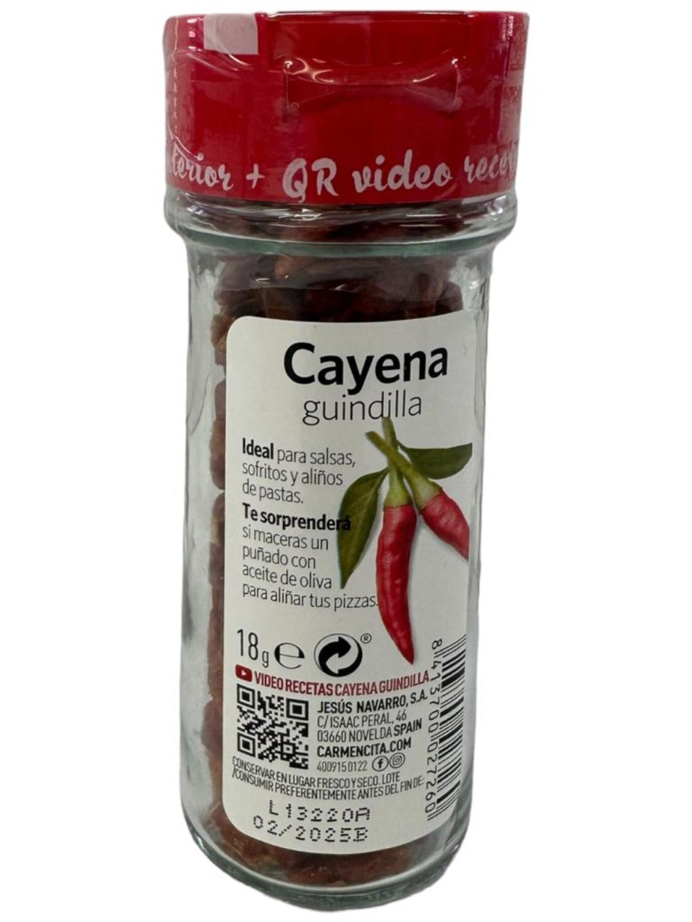 Carmencita Whole Cayenne Chili Pepper 18g
