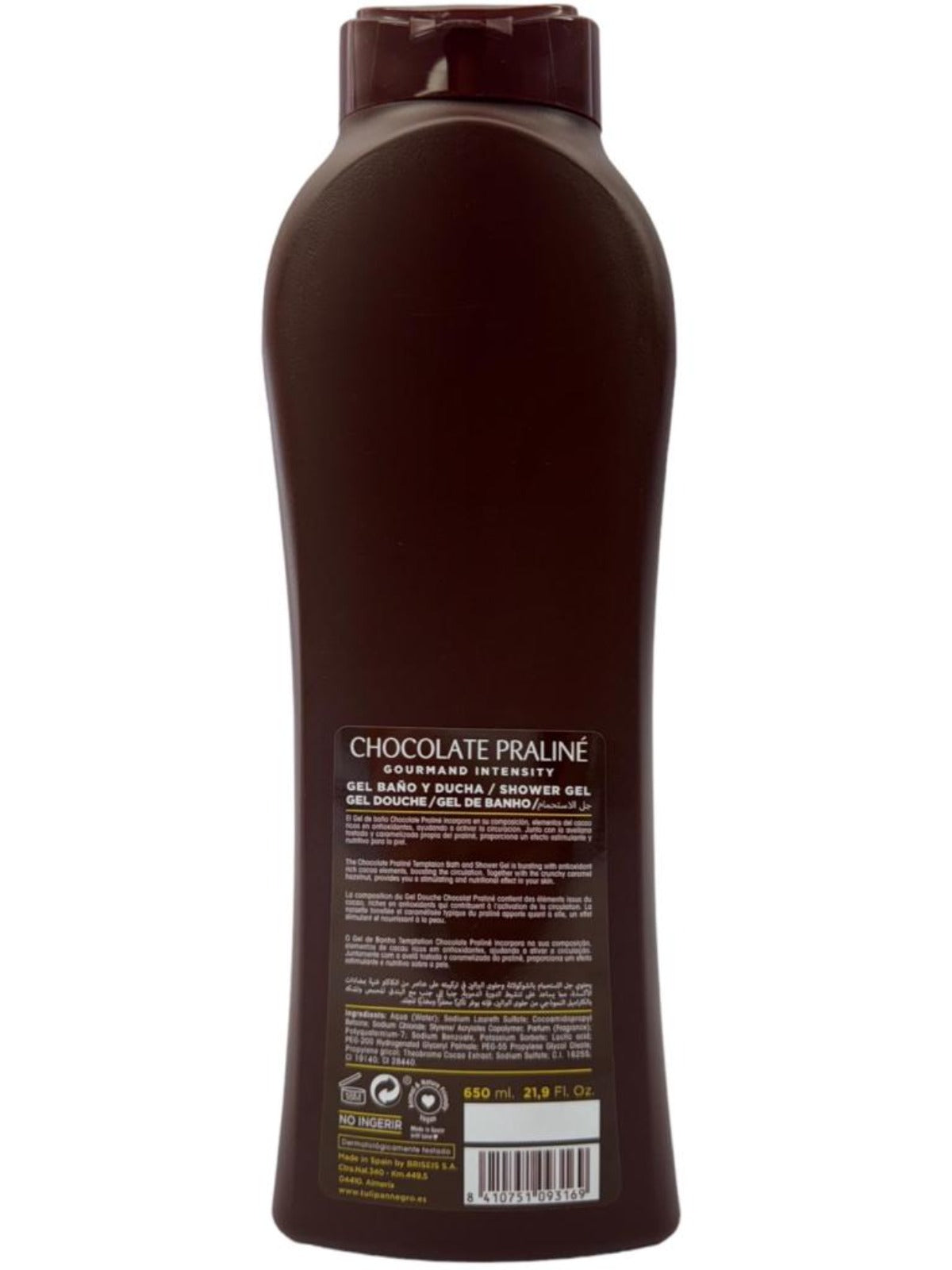 Tulipan Negro Chocolate Praline Spanish Bath And Shower Gel 650ml