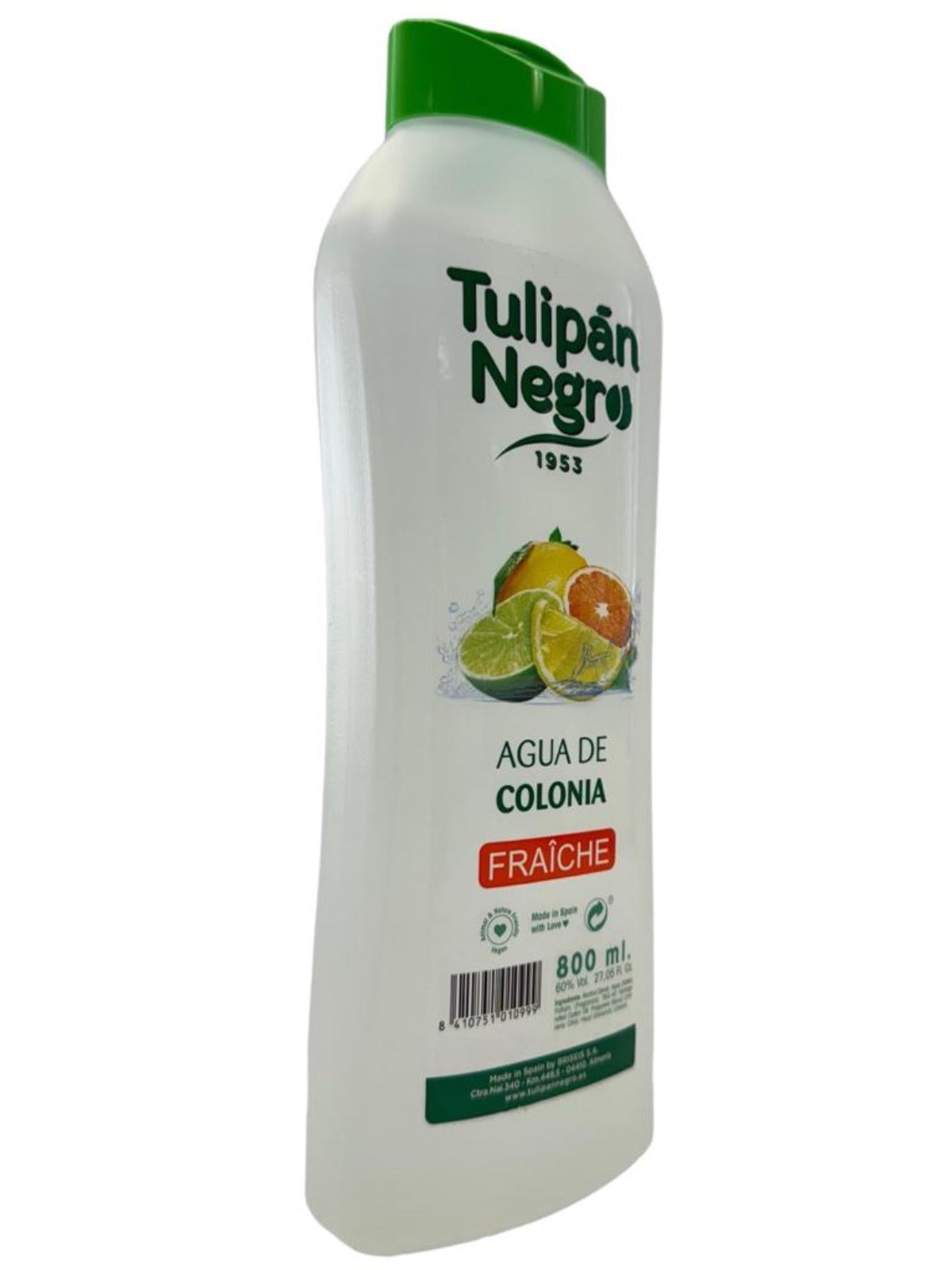 Tulipan Negro Fraiche Agua de Colonia Spanish Cologne Water 800ml